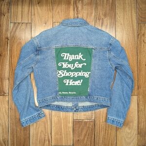 Gap Upcycled Cropped Denim Jacket (M)